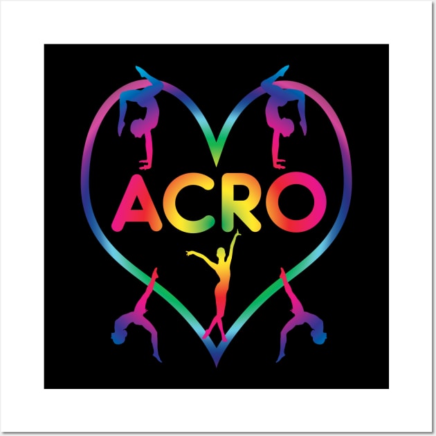 Rainbow Heart Acro Wall Art by XanderWitch Creative